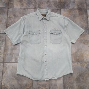 Vintage 90s Eddie Bauer Men's XL Fly Fishing Outdoor Hiking Button Up Shirt
